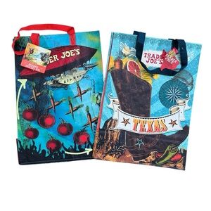 NWT Trader Joe's Reusable 2 Bags 2025 Mystery Bag Limited Edition Texas Ohio